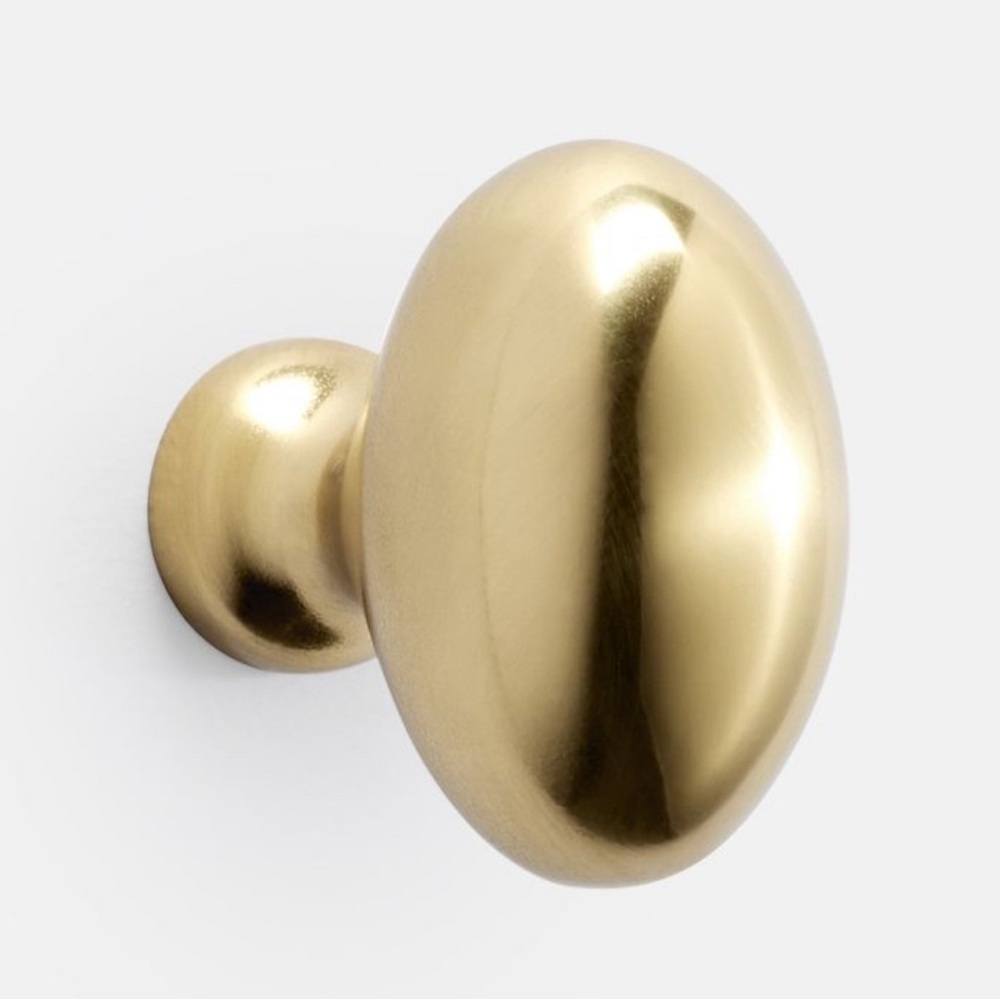 Rejuvenation Medium Oval Cabinet Aged Brass Knob